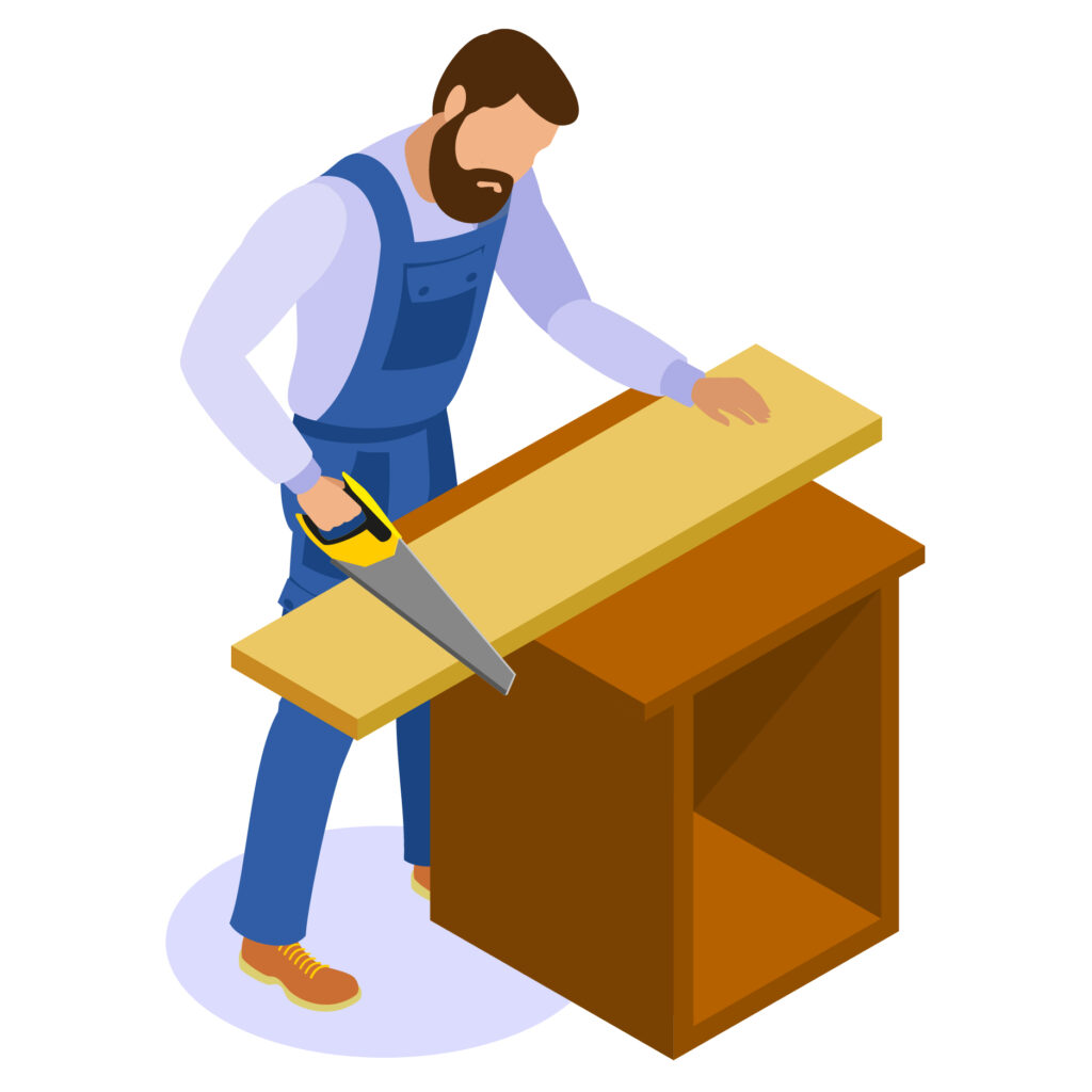 Tradesman working